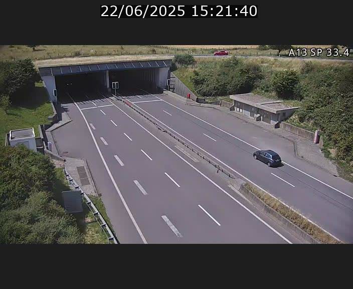 Webcam trafic sur A13 à hauteur d'Altwies en direction de Mondorf-les-bains et en provenance de l'Allemagne