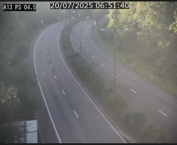 Traffic live webcam Luxembourg Differdange - A13 direction Esch-sur-Alzette - BK 4.5