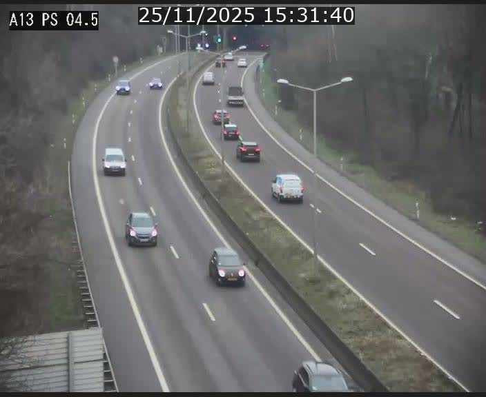 Traffic live webcam Luxembourg Differdange - A13 direction Esch-sur-Alzette - BK 4.5
