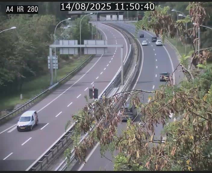 Webcam traffic A4 Luxembourg - BK 0.2 - P+R Bouillon (direction Luxembourg)
