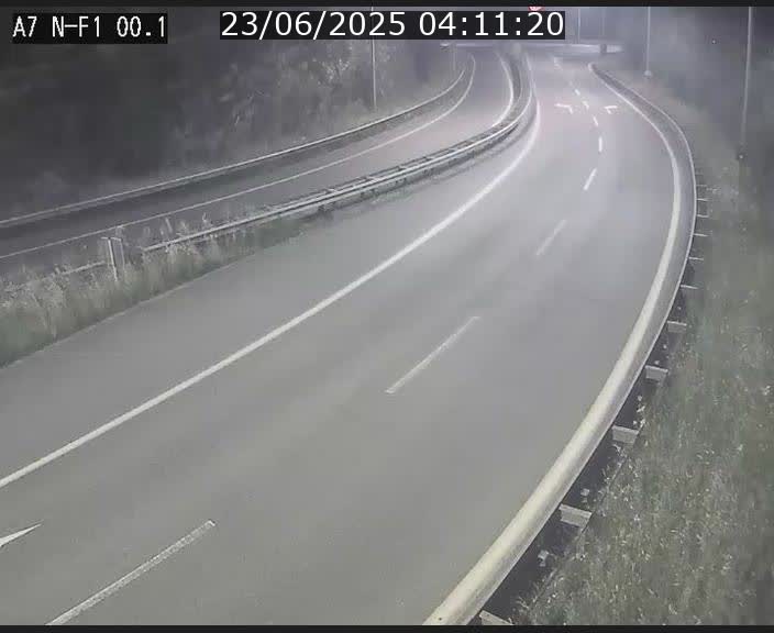 Webcam autoroute Luxembourg A7 située dans la sortie 1 Waldhof, vers la N11, avant le Tunnel Stafelter