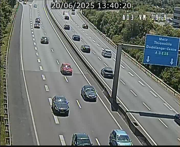 Webcam Autoroute à la Croix de Bettembourg - A3 - BK 9.9 - direction France