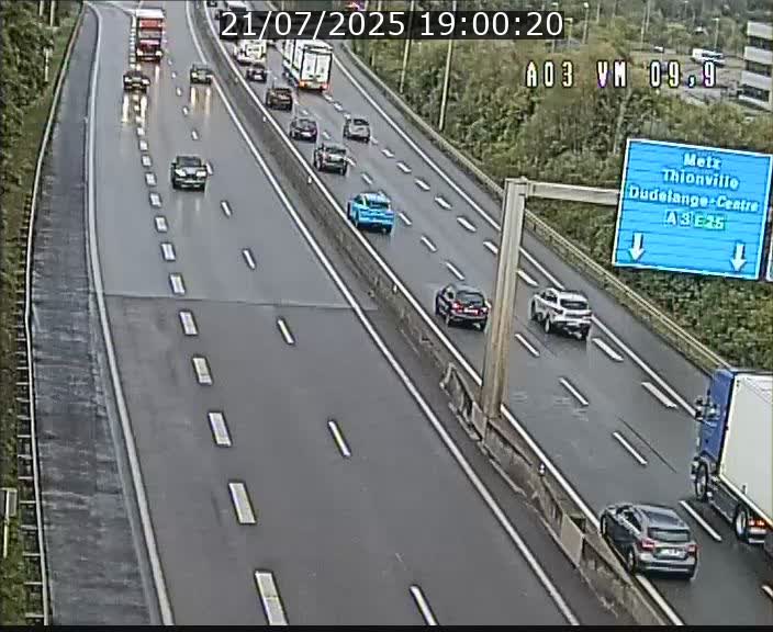 Webcam Autoroute à la Croix de Bettembourg - A3 - BK 9.9 - direction France