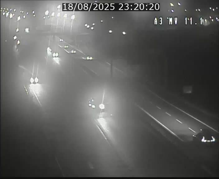 Traffic live webcam Luxembourg Croix de Bettembourg A3 - BK 11.1 - direction Luxembourg-ville