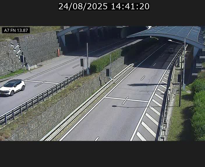 Caméra trafic Luxembourg - A7, Tunnel Gousselerbierg, entrée nord, direction Lorentzweiler
