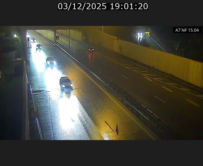 Caméra trafic Luxembourg - A7, Tunnel Mersch, entrée sud, direction Ettelbruck