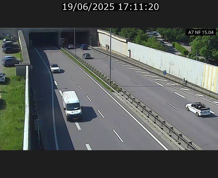 Caméra trafic Luxembourg - A7, Tunnel Mersch, entrée sud, direction Ettelbruck