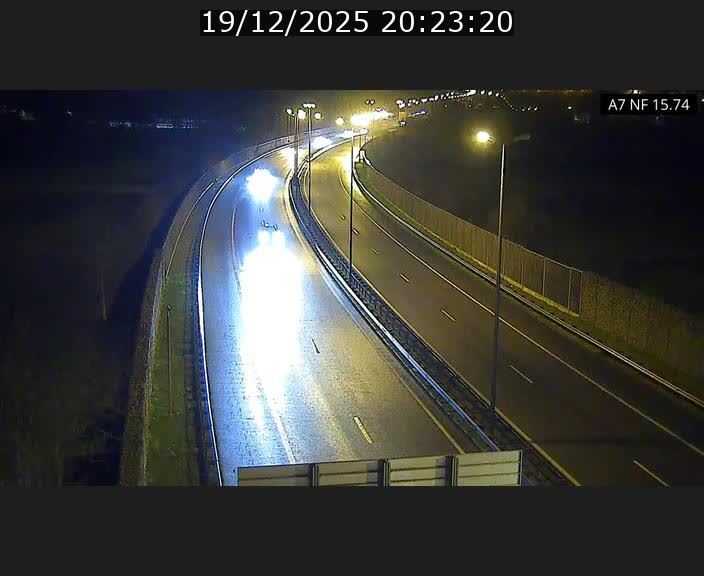Caméra trafic Luxembourg - A7, Tunnel Mersch, entrée nord, direction Lorentzweiler