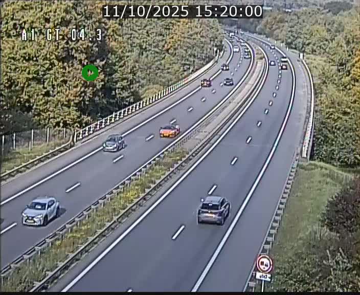 Traffic live webcam Luxembourg Itzig - A1 direction Sandweiler - BK 4.3