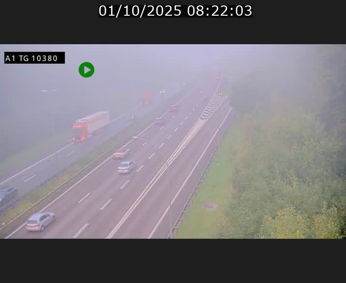Traffic live webcam Luxembourg Senningerberg - A1 direction Luxembourg Kirchberg - BK 10.3