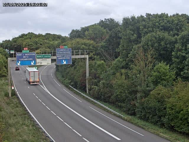 Caméra autoroute France - Biffurcation A31/A33, Laxou direction Nancy
