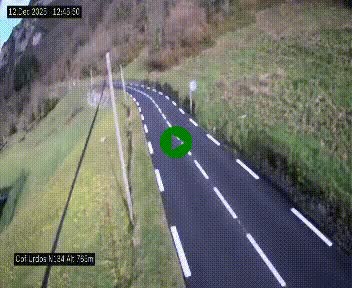 Webcam dans les Pyrénées Atlantique au niveau du col d'Urdos et du fort du Pourtalet sur la N134, en direction du Col et du tunnel du Somport, à 765 mètres d'altitude