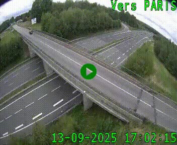 Clone of Caméra routière sur l'autoroute A20 au nord de Limoges, à la jonction avec la N520. Vue orientée vers Paris