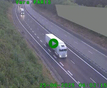 Caméra routière sur l'autoroute A20 à Saint-Pardoux-l'Ortigier, à la jonction avec l'A89. Vue orientée vers Paris