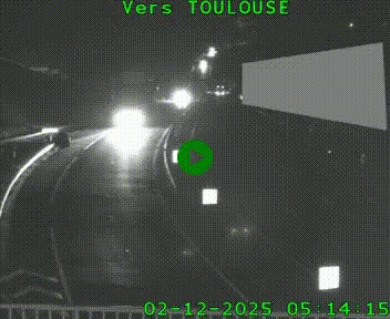 Caméra routière sur l'autoroute A20 à Noailles, en périphérie de Brive-la-Gaillarde. Vue orientée vers Toulouse