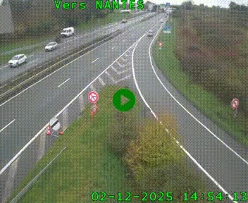 Webcam N147 au nord de Poitiers et à la jonction avec la A10