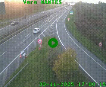 Webcam N147 au nord de Poitiers et à la jonction avec la A10