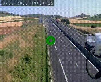 Caméra autoroute A75 à hauteur de Le Crest, en direction de Montpellier
