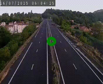 Caméra autoroute A75 à hauteur de Coudes, en direction de Clermont-Ferrand