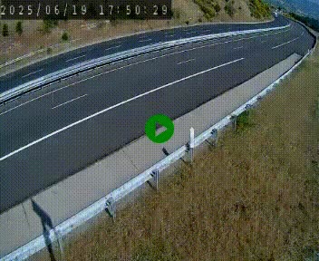 Caméra autoroute A75 à hauteur de la sortie 42 (Rodez, Laissac, Aire de l'Auvergne) située sur la commune d'Auberoques, près de Sévérac-le-Château