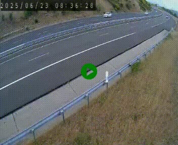 Caméra autoroute A75 à hauteur de la sortie 42 (Rodez, Laissac, Aire de l'Auvergne) située sur la commune d'Auberoques, près de Sévérac-le-Château