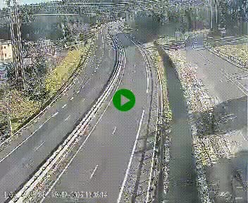 Caméra autoroute A75 à hauteur du col du rocher blanc en direction de Montpellier