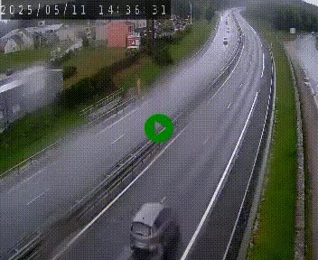 Caméra autoroute A75 à hauteur du col du rocher blanc en direction de Montpellier