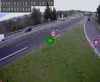 Caméra routière France - N109, Courpouiran - La plaine, en direction de Clermont l'Hérault, à la sortie de Montpellier