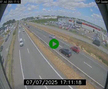 Webcam sur la N165 à hauteur de Caudan, dans le Morbihan.