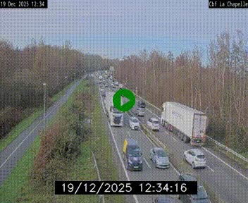 Webcam sur le périphérique de Nantes (N844) à hauteur de Porte de la Chapelle, au nord de la ville