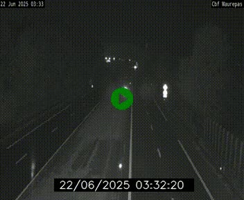 Webcam sur le périphérique de Rennes (N136) à hauteur de Maurepas, au nord de la ville