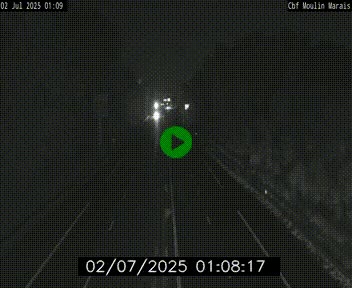 Webcam sur le périphérique de Nantes (N844) entre la Porte de Saint-Luce et la Porte d'Anjou, à l'est de la ville
