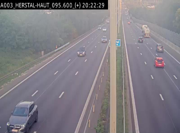 Webcam autoroute Belgique - Herstal - E40 direction Aix-la-Chapelle - BK 97