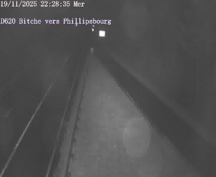 Webcam sur la D620, sur le contournement de Bitche. Vue orientée vers Philippsbourg