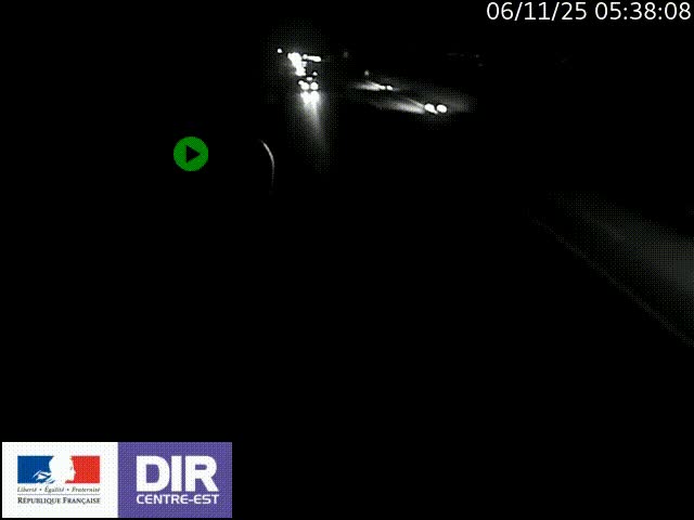 Webcam sur le contournement de Valence, sur la Nationale 7, à la jonction avec la N532, caméra orientée vers Grenoble