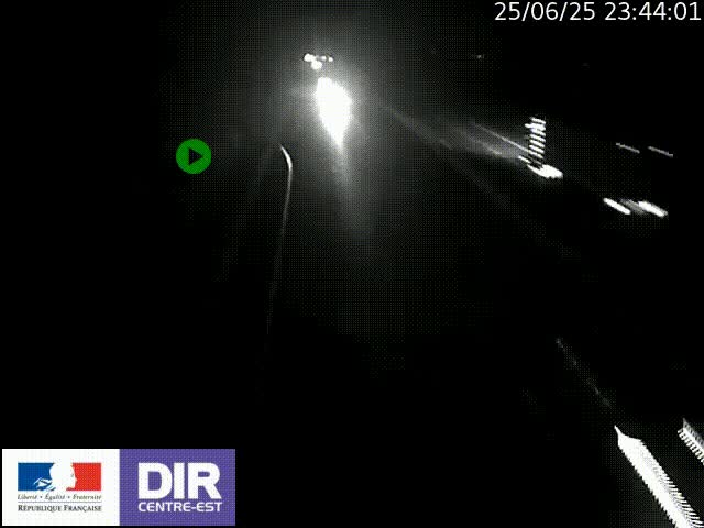 Webcam sur le contournement de Valence, sur la Nationale 7, à la jonction avec la N532, caméra orientée vers Grenoble