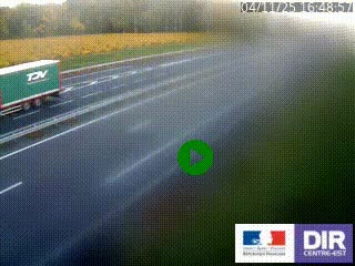 Webcam autoroute sur l'A77 à hauteur de Pouilly-sur-Loire en direction de Nevers