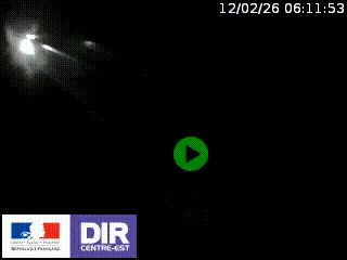 Webcam au niveau du col de Bois Clair à hauteur de Cluny sur la N79. Vue orientée vers Mâcon