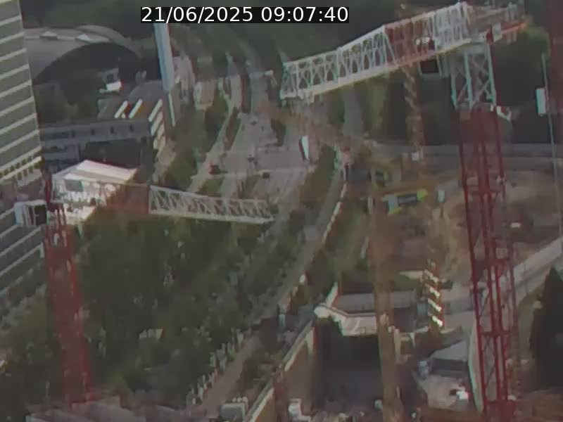 Webcam sur l'avenue John Fitzgerald Kennedy (N51) avec vue orientée vers le Findel
