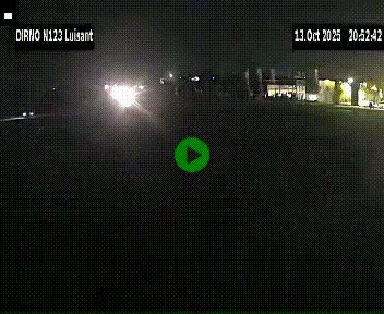 Webcam en périphérie de Chartres sur la N123, à hauteur de Luisant. Vue orientée vers Chartres