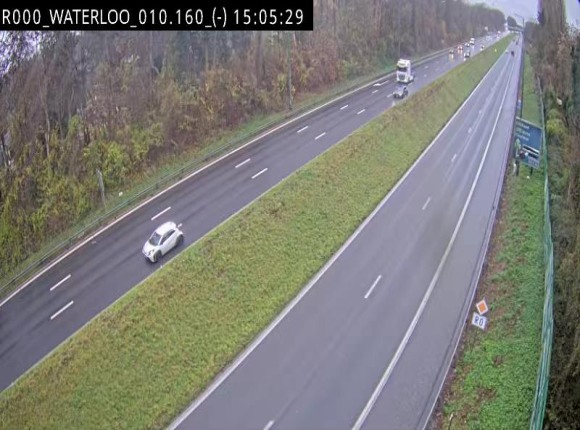 Webcam autoroute Belgique - Waterloo - R0 (ring de Bruxelles) - BK 12.3