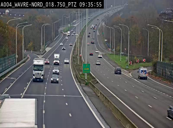 Webcam traffic E411(A4) - BK 18.7 - Bierges (Wavre Nord)
