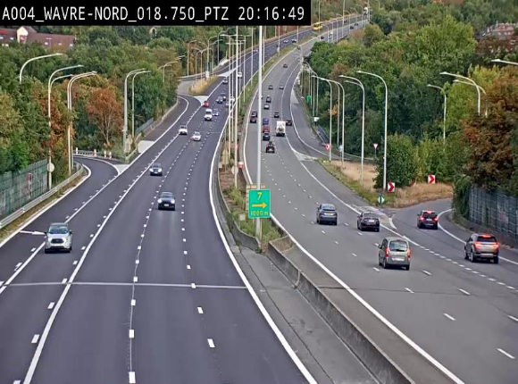 Webcam traffic E411(A4) - BK 18.7 - Bierges (Wavre Nord)