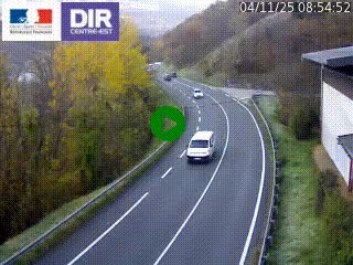 Caméra trafic sur la N90 à Bourg-Saint-Maurice, en provenance d'Aoste et en direction d'Albertville