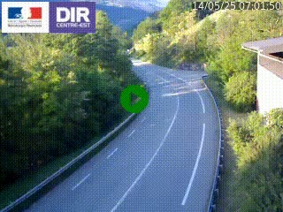 Caméra trafic sur la N90 à Bourg-Saint-Maurice, en provenance d'Aoste et en direction d'Albertville