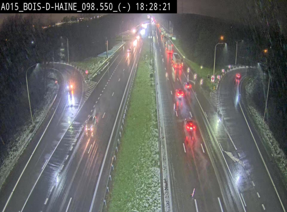 Webcam autoroute Belgique - Bois d'Haine - E42 - BK 98.6