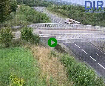 Webcam sur A84 à hauteur de Pont-Farcy, au niveau du pont autoroutier sur la Vire, au sud de Saint-Lô