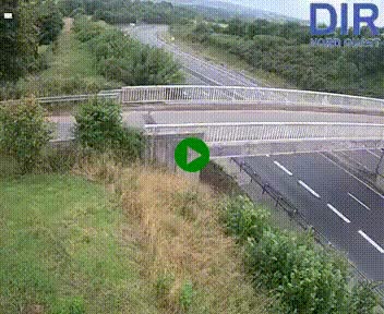 Webcam sur A84 à hauteur de Pont-Farcy, au niveau du pont autoroutier sur la Vire, au sud de Saint-Lô