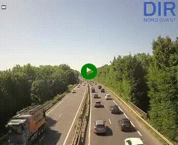 Webcam sur le périphérique de Caen (N814) à l'est de la ville, à Mondeville hauteur de la sortie 2, Presqu'île-Rives de l'Orne, au bout de l'autoroute A13