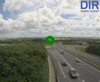 Webcam au début de l'A84 sur le périphérique Ouest de Caen (N814) à hauteur de la sortie 9, Porte de Bretagne